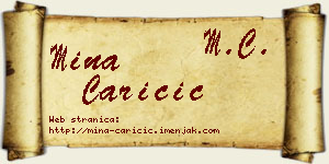 Mina Caričić vizit kartica